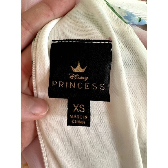 Disney Princess Juniors' White Floral Ruffle High Low Summer Dress XS - Picture 5 of 12